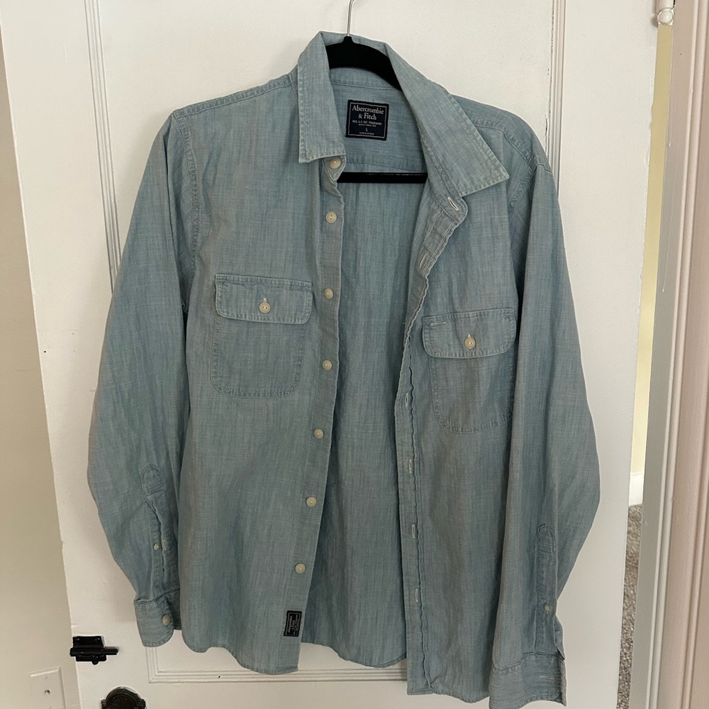 Abercrombie & Fitch Denim Blue Shirt